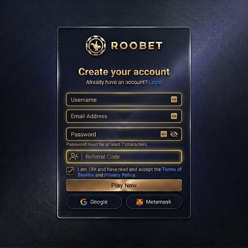 Roobet Registration